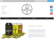 Tablet Screenshot of neptunebrewery.com
